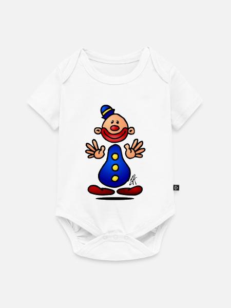 Clown - Baby Premium Kurzarmbody - Weiß