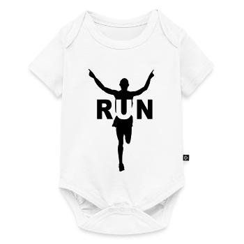 Run, running - Baby Premium short-sleeve bodysuit - white - Front