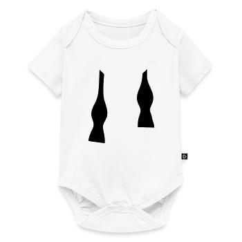 Bow Tie Un-done - Baby Premium short-sleeve bodysuit - white - Front