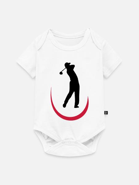 golf - Baby Premium Kurzarmbody - Weiß