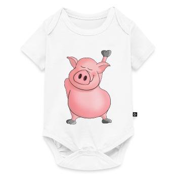 porc - Body à manches courtes Premium Bébé - blanc - Devant