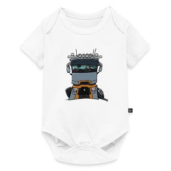 0813 R LKW - Baby Premium Kurzarmbody - Weiß - Vorne