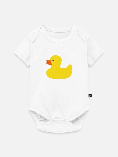 Gummiente - Baby Premium Kurzarmbody - Weiß
