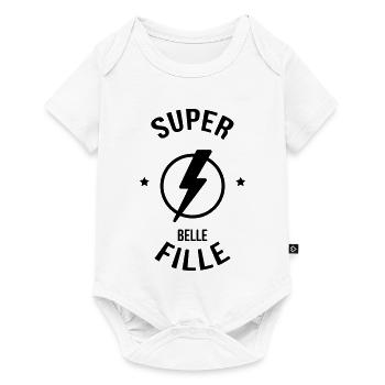 Belle Fille - Mariage - Mariée - Famille - Noël - Baby Premium short-sleeve bodysuit - white - Front