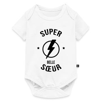 Belle Beau-Frère / Belle-Sœur / Beau Frere / Belle - Body à manches courtes Premium Bébé - blanc - Devant