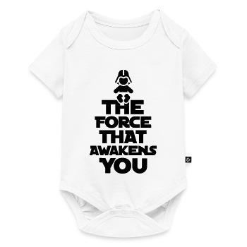 The force that awakens you - Body à manches courtes Premium Bébé - blanc - Devant