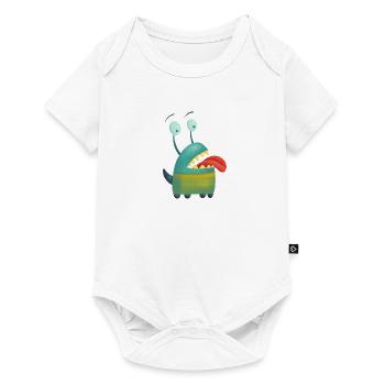 Lovesick monster sticking tongue out - Baby Premium short-sleeve bodysuit - white - Front