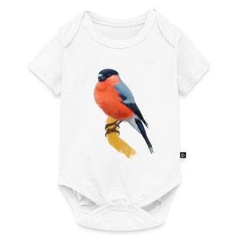 Bullfinch - Baby Premium Kurzarmbody - Weiß - Vorne