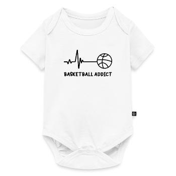 Basketball addict - Body à manches courtes Premium Bébé - blanc - Devant