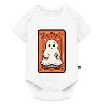 Carte de Tarot Orange Ghost - Body à manches courtes Premium Bébé - blanc - Devant
