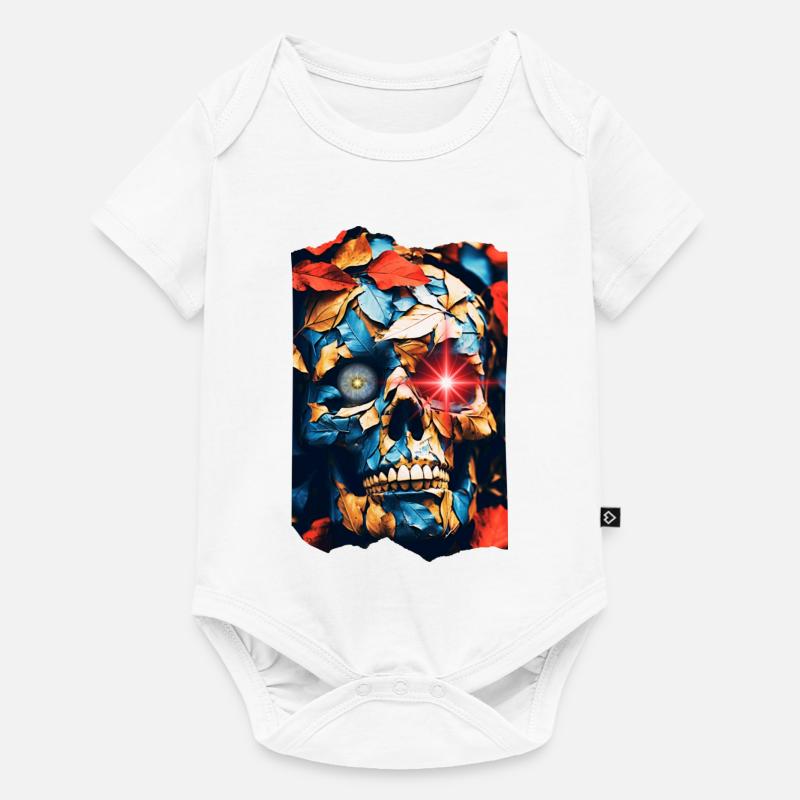 Crâne Pop Art - Body à manches courtes Premium Bébé - blanc