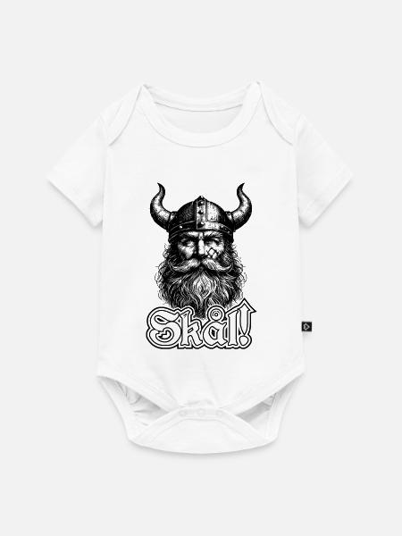 Wikinger-Gott | Wikinger-Krieger - Baby Premium Kurzarmbody - Weiß