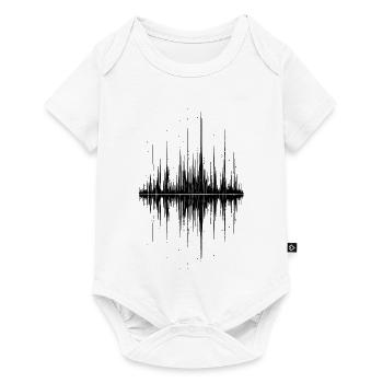 Soundwave - Baby Premium Kurzarmbody - Weiß - Vorne