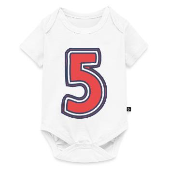 5. 5 YEARS. 5th ANNIVERSARY. 5 YEAR ANNIVERSARY - Baby Premium short-sleeve bodysuit - white - Front