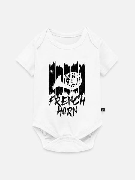 Horn - Baby Premium Kurzarmbody - Weiß