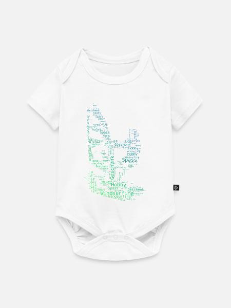 Windsurfing Fokus pur - Baby Premium Kurzarmbody - Weiß