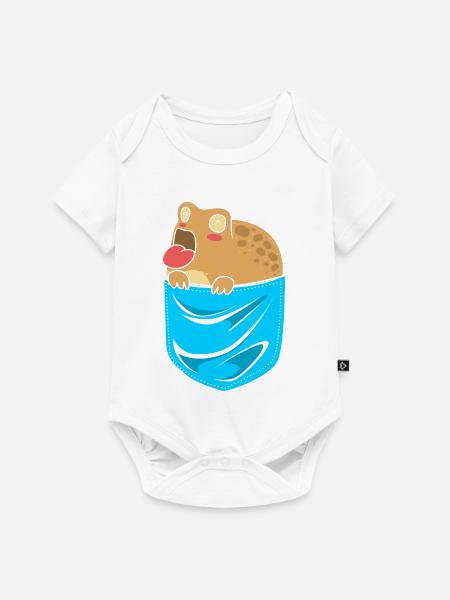 Desert Rain Frog Frosch - Baby Premium Kurzarmbody - Weiß