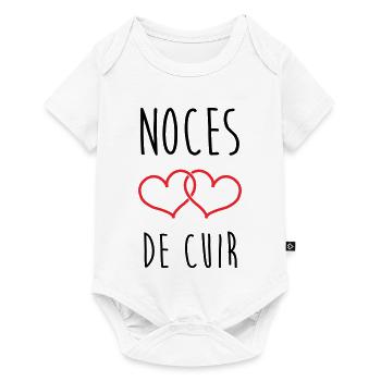 Leather Wedding 2 Years of Love - Baby Premium short-sleeve bodysuit - white - Front
