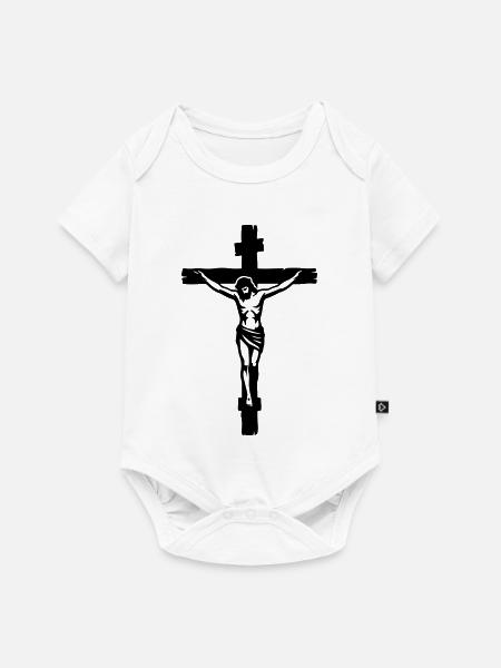 Jesus Kreuz - Baby Premium Kurzarmbody - Weiß