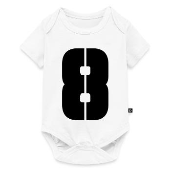 8 - Baby Premium Kurzarmbody - Weiß - Vorne