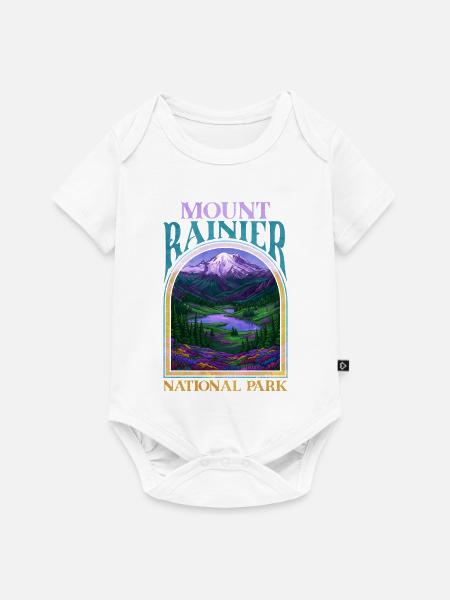 Mount Painted National Park Landschaft - Baby Premium Kurzarmbody - Weiß