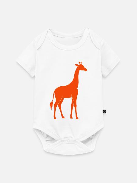 Giraffen - Baby Premium Kurzarmbody - Weiß