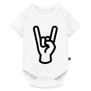 rock - Body à manches courtes Premium Bébé - blanc - Devant