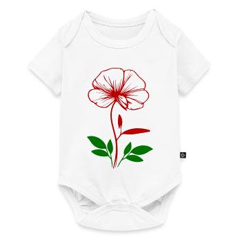 Pansy - Baby Premium short-sleeve bodysuit - white - Front