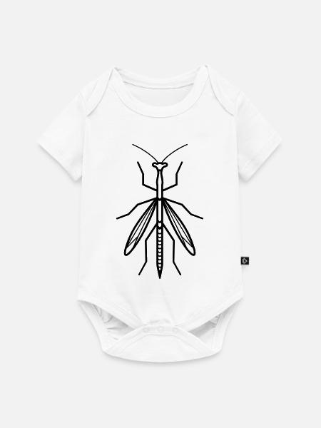 Stick-Insekt - Baby Premium Kurzarmbody - Weiß