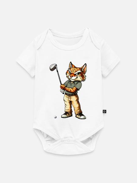 Luchs Golf - Baby Premium Kurzarmbody - Weiß