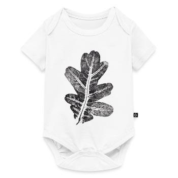 Eichenblatt / Botanik Blatt - Natur & Wald - Baby Premium Kurzarmbody - Weiß - Vorne