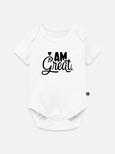 I AM Great saying - Baby Premium short-sleeve bodysuit - white