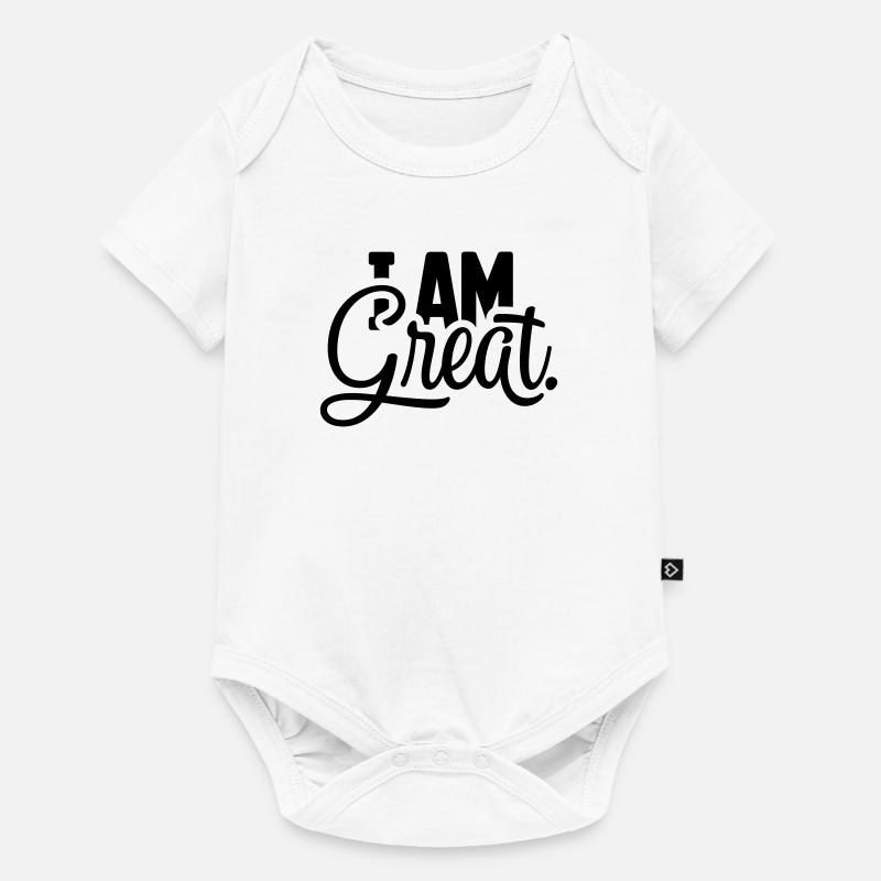 I AM Great saying - Baby Premium short-sleeve bodysuit - white