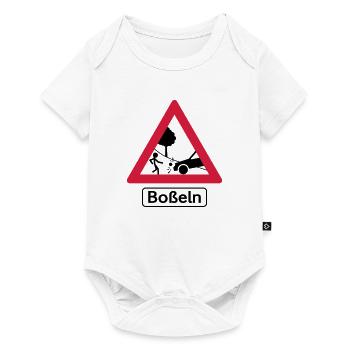 Achtung Boßeln! - Baby Premium Kurzarmbody - Weiß - Vorne
