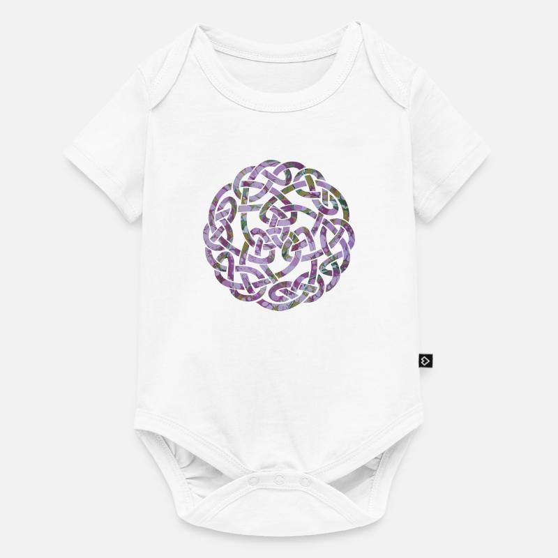 noeud celtique 5 e 230 - Body à manches courtes Premium Bébé - blanc