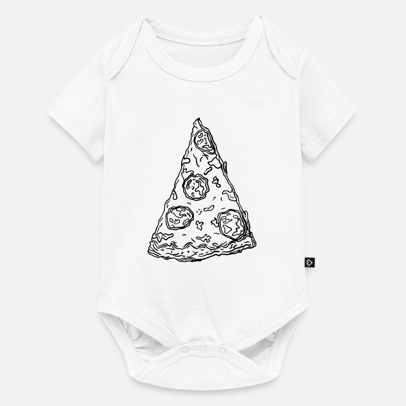 Pizza - Baby Premium short-sleeve bodysuit - white