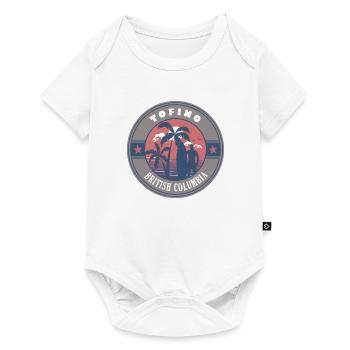 Tofino Colombie-Britannique Canada Summer Surf Design - Body à manches courtes Premium Bébé - blanc - Devant