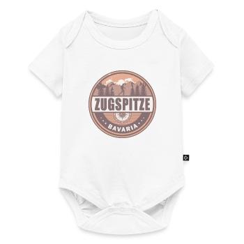Zugspitze Bavaria Germany Vintage Hiking Design - Baby Premium short-sleeve bodysuit - white - Front