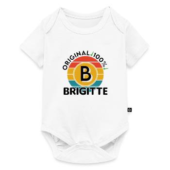 Brigitte - Baby Premium Kurzarmbody - Weiß - Vorne