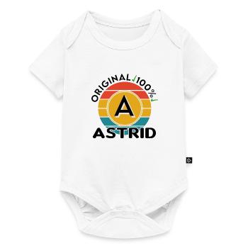 Astrid - Baby Premium Kurzarmbody - Weiß - Vorne