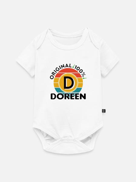 Doreen - Baby Premium Kurzarmbody - Weiß