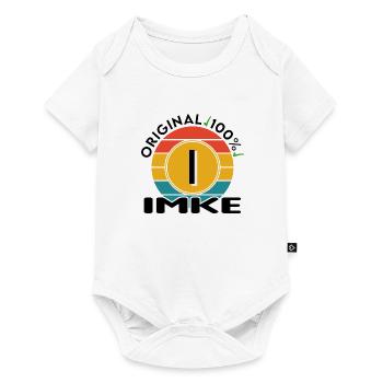 Imke - Baby Premium Kurzarmbody - Weiß - Vorne