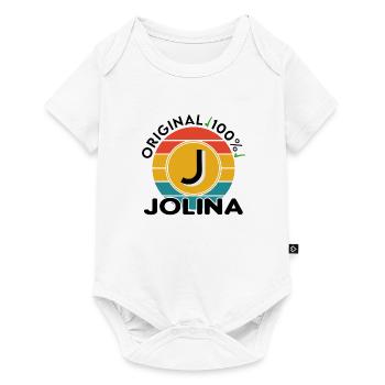 Jolina - Baby Premium Kurzarmbody - Weiß - Vorne