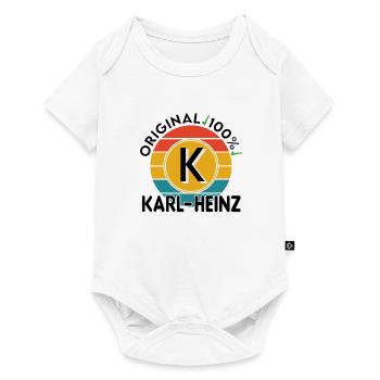 Karl Heinz - Baby Premium Kurzarmbody - Weiß - Vorne