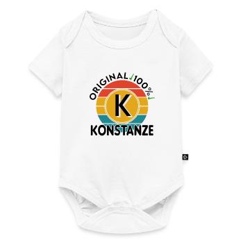 Konstanze - Baby Premium Kurzarmbody - Weiß - Vorne