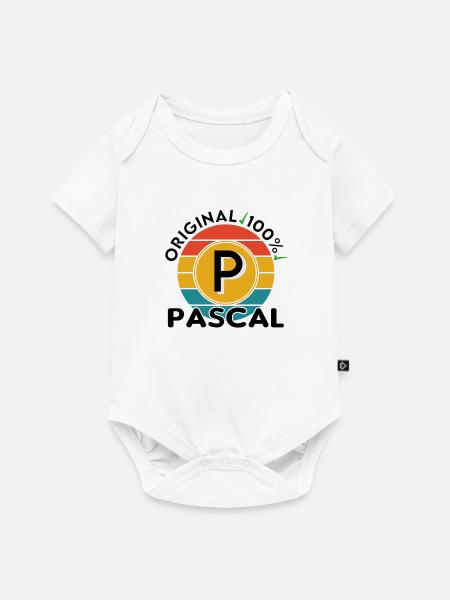 Pascal - Baby Premium Kurzarmbody - Weiß