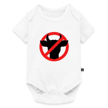 Tiertransport Kuh Kälber Kühe - Baby Premium Kurzarmbody - Weiß - Vorne