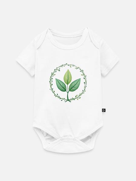 Natur - Baby Premium Kurzarmbody - Weiß