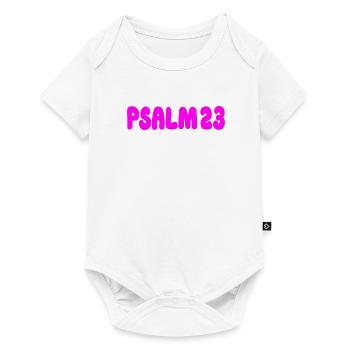 Psalm 23, Bibelvers, Jesus Christus - Baby Premium Kurzarmbody - Weiß - Vorne