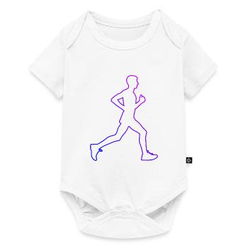 Cross Country Running Course Jogging Femme - Body à manches courtes Premium Bébé - blanc - Devant